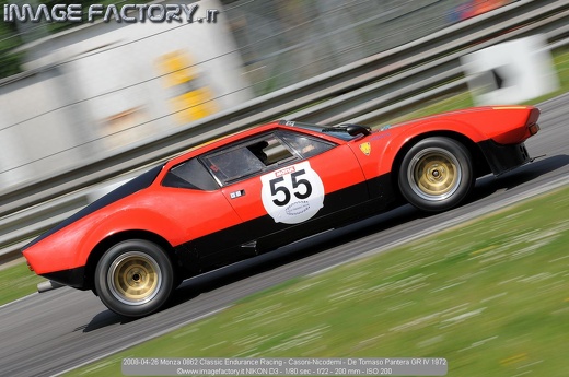 2008-04-26 Monza 0862 Classic Endurance Racing - Casoni-Nicodemi - De Tomaso Pantera GR IV 1972